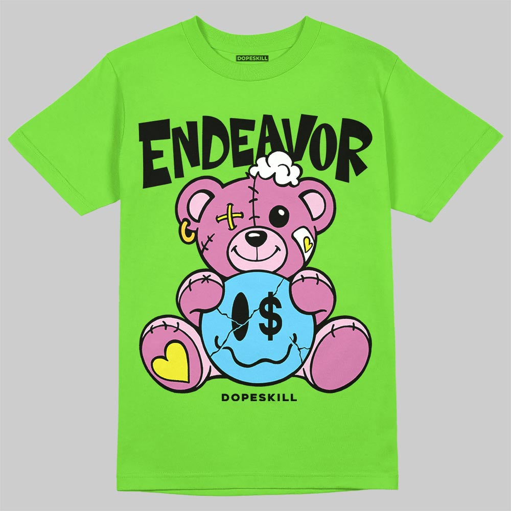 Neon Green Sneakers DopeSkill T-Shirt Endeavor Graphic Streetwear - Lime