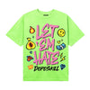 Neon Green Sneakers DopeSkill T-Shirt Let 'em Hate Graphic Streetwear - Lime
