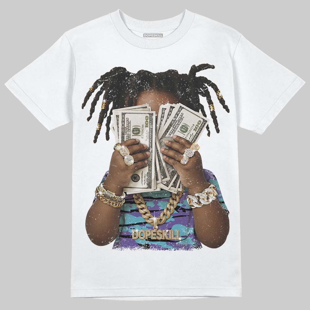 Jordan 8 Retro 'Aqua' 2025 DopeSkill T-Shirt Rich Youth Graphic Streetwear - White