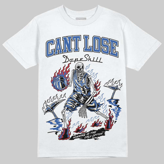 Jordan 1 Low Travis Scott x Fragment DopeSkill T-Shirt Cant Lose Graphic Streetwear - White