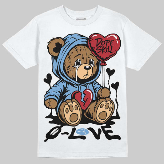 Jordan 12 Retro 'Melo' DopeSkill T-Shirt Broken Bear Graphic Streetwear - White
