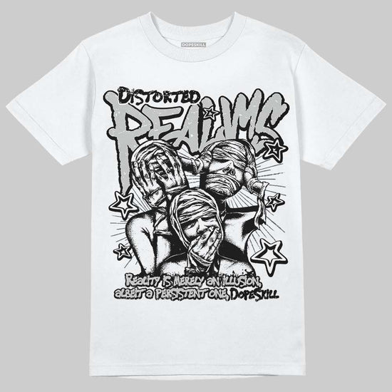 Air Foamposite One 'Triple White' DopeSkill T-Shirt Distorted Realms Graphic Streetwear - White