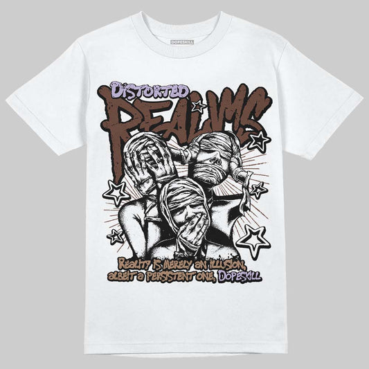 Harris Tweed x Wmns Dunk Low 'Sesame' DopeSkill T-Shirt Distorted Realms Graphic Streetwear - White