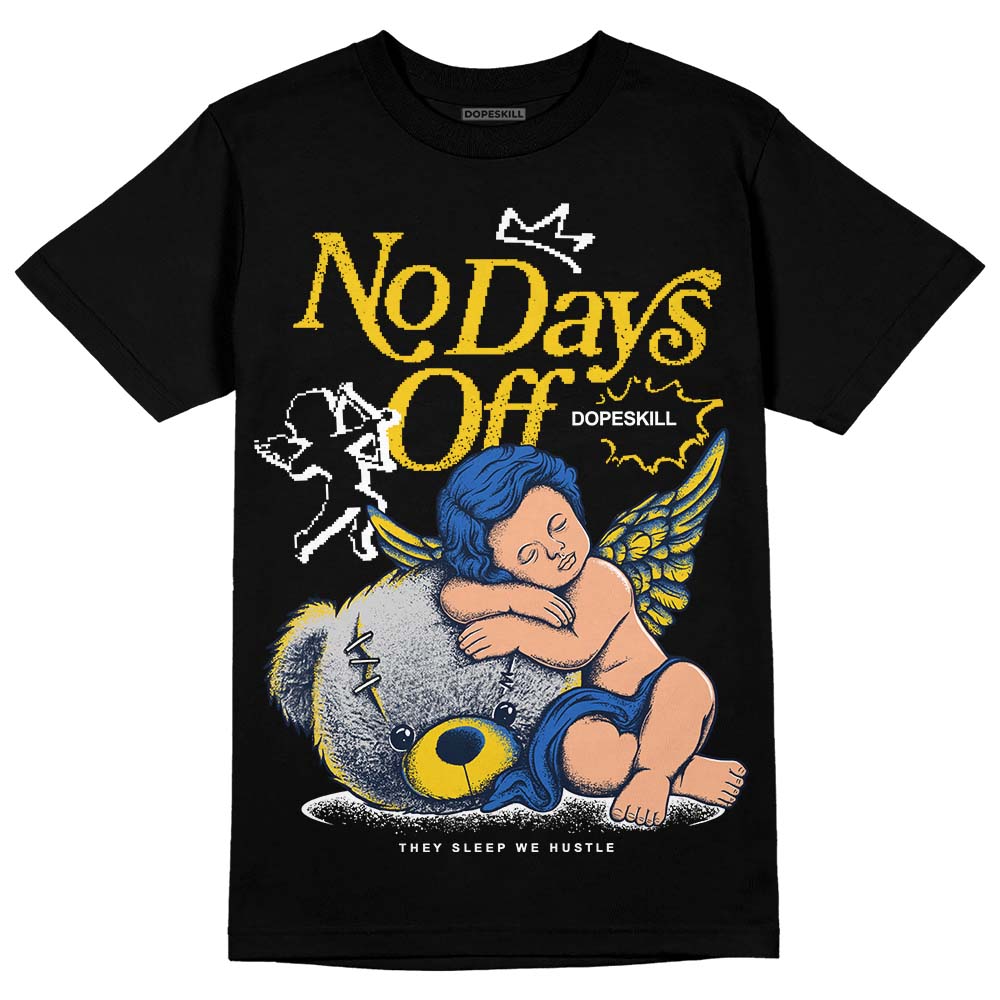 Dunk Low Vintage “Michigan” DopeSkill T-Shirt New No Days Off Graphic Streetwear - Black