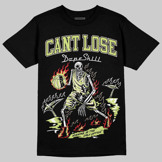 Jordan 5 “Luminous Green” DopeSkill T-Shirt Cant Lose Graphic Streetwear - Black