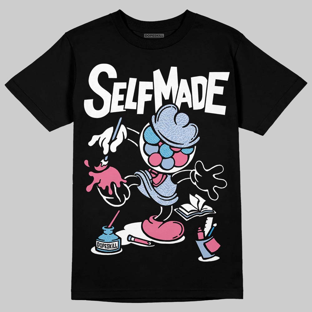 Jordan 3 GS “Cobalt Bliss” DopeSkill T-Shirt Self Made Graphic Streetwear - Black