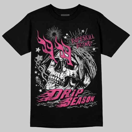 Asics Gel-1130 Pink Glo/ Black DopeSkill T-Shirt Drip Season Graphic Streetwear - Black