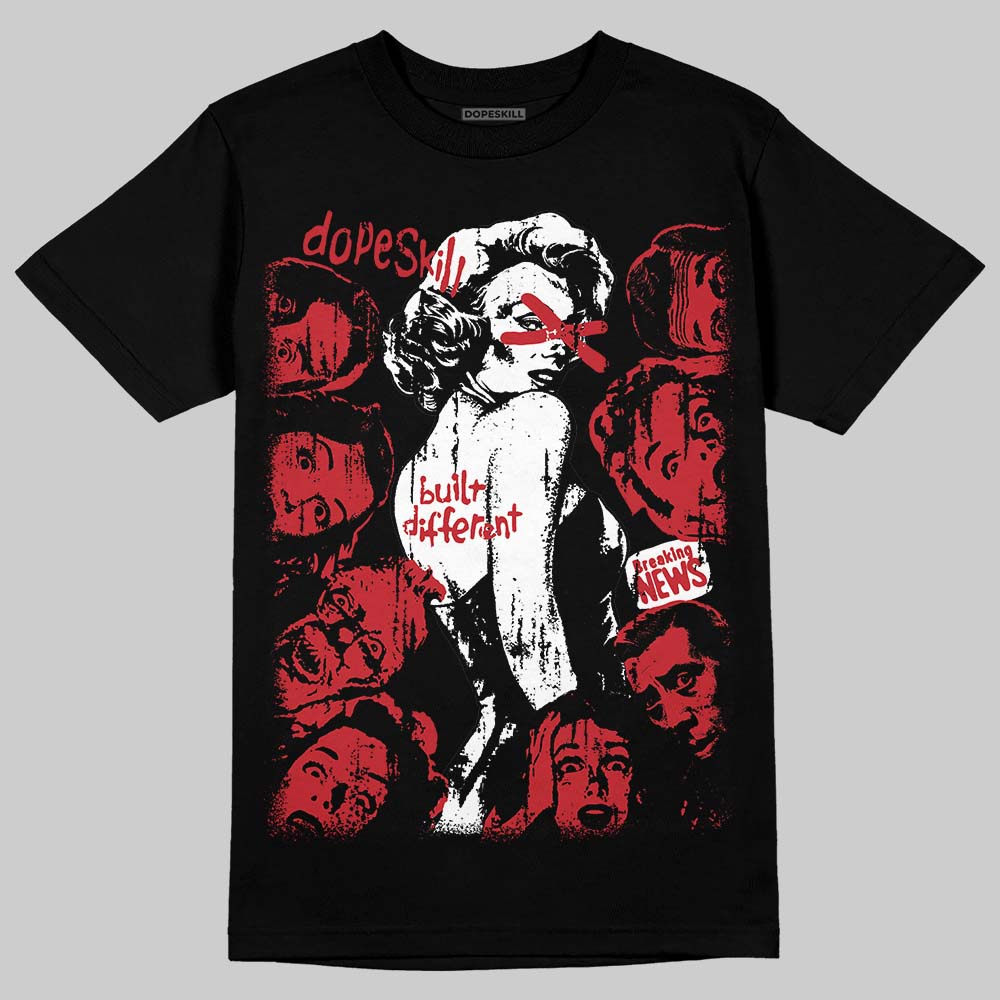 Jordan 1 Low OG "Chicago" DopeSkill T-Shirt Built Different Graphic Streetwear - Black
