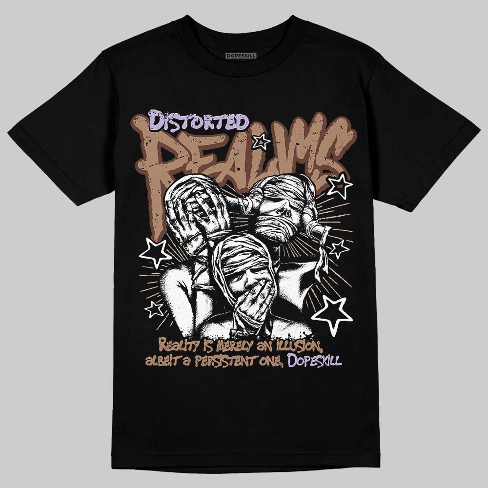 Harris Tweed x Wmns Dunk Low 'Sesame' DopeSkill T-Shirt Distorted Realms Graphic Streetwear - Black