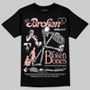 Jordan 1 Low OG “Rust Pink” DopeSkill T-Shirt Broken Bones Graphic Streetwear - black