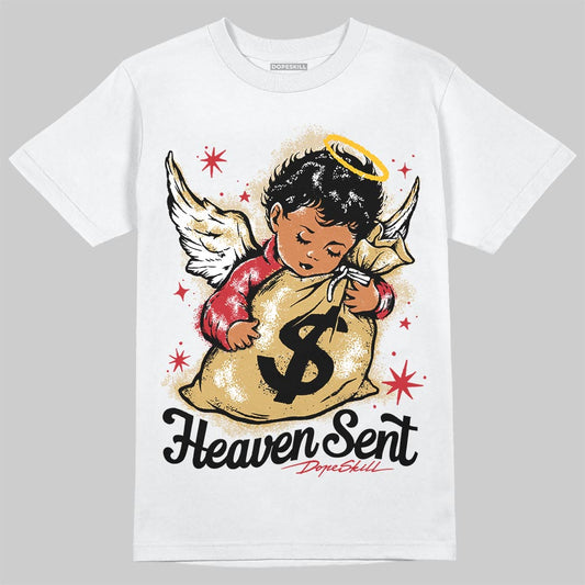 Jordan 4 Retro “Pizza” DopeSkill T-Shirt Heaven Sent Graphic Streetwear - White
