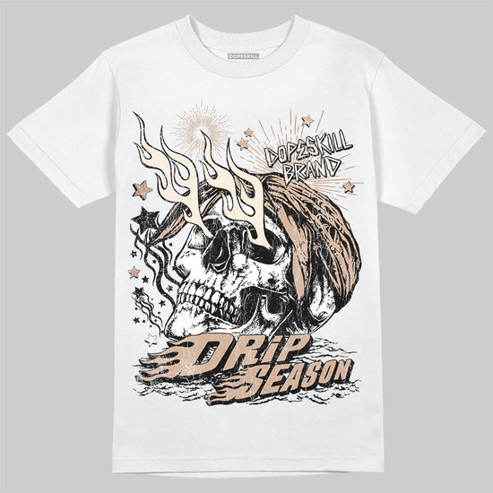 Jordan 4 Retro Cozy Girl DopeSkill T-Shirt Drip Season Graphic Streetwear - White