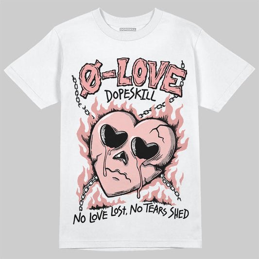 Jordan 40 “Dusty Rose” DopeSkill T-Shirt Crying Heart Graphic Streetwear - White