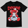 Jordan 11 Retro Cherry DopeSkill T-Shirt Endeavor Graphic Streetwear - Black