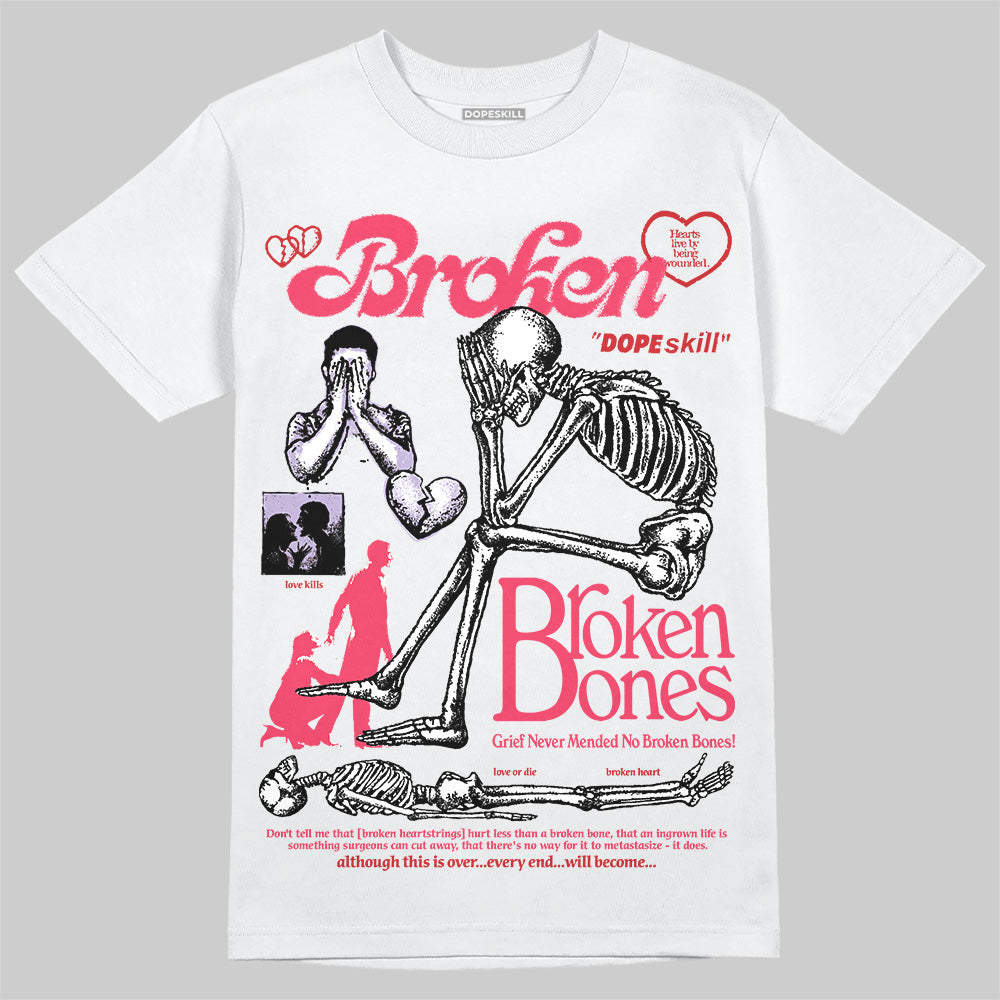 Jordan 5 Low “Peanut Butter Jelly” DopeSkill T-Shirt Broken Bones Graphic Streetwear - White