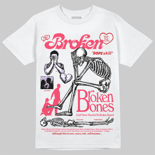 Jordan 5 Low “Peanut Butter Jelly” DopeSkill T-Shirt Broken Bones Graphic Streetwear - White