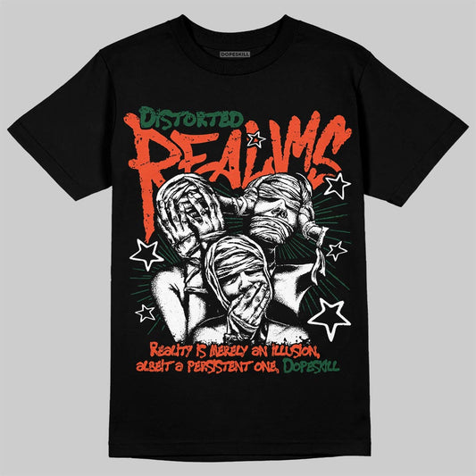 Dunk Team Dark Green Orange DopeSkill T-Shirt Distorted Realms Graphic