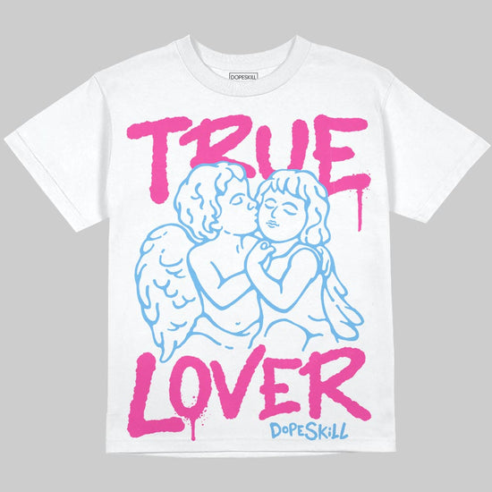 Pink Sneakers DopeSkill Oversize Print T-Shirt True Lover Graphic Streetwear