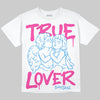Pink Sneakers DopeSkill Oversize Print T-Shirt True Lover Graphic Streetwear