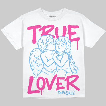 Pink Sneakers DopeSkill Oversize Print T-Shirt True Lover Graphic Streetwear