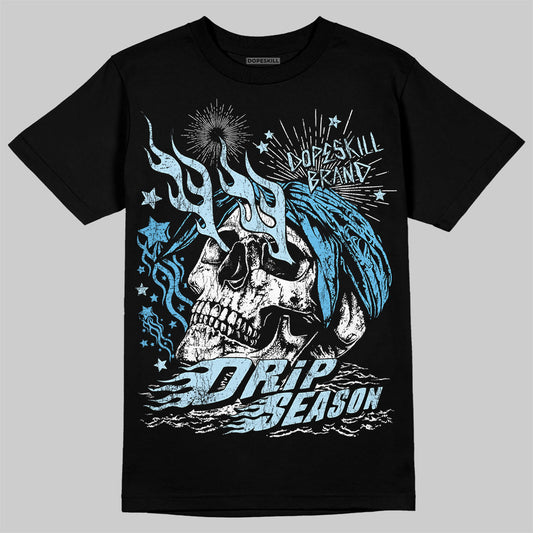 Jordan 11 Retro Legend Blue DopeSkill T-Shirt Drip Season Graphic Streetwear - Black