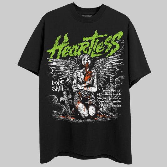 Neon Green Sneakers DopeSkill T-Shirt Heartless Graphic Streetwear - Black