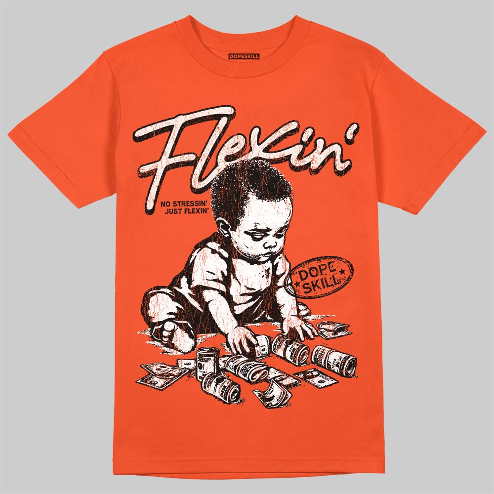 Jordan 1 Retro High OG Shattered Backboard (2025) DopeSkill T-Shirt Flexin' Graphic Streetwear - Orange