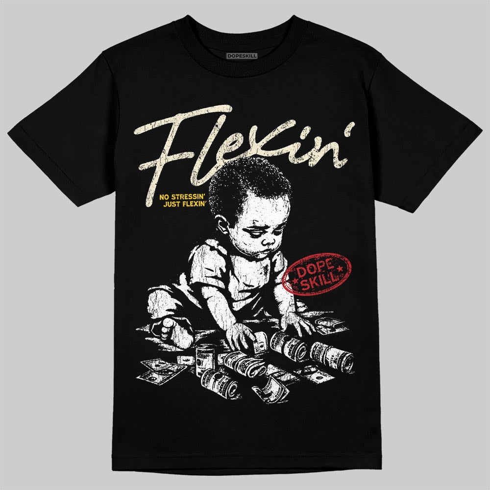 Jordan 17 Retro Low SP Infinite Archives DopeSkill T-Shirt Flexin' Graphic Streetwear - black