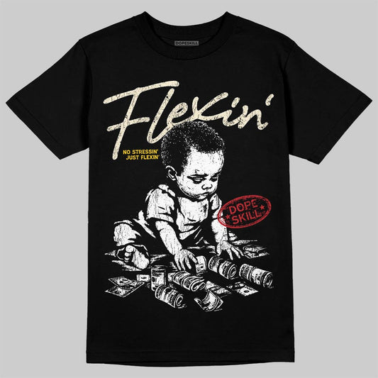 Jordan 17 Retro Low SP Infinite Archives DopeSkill T-Shirt Flexin' Graphic Streetwear - black