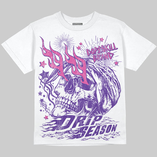 PURPLE Sneakers DopeSkill Oversize Print T-Shirt Drip Season Graphic Streetwear