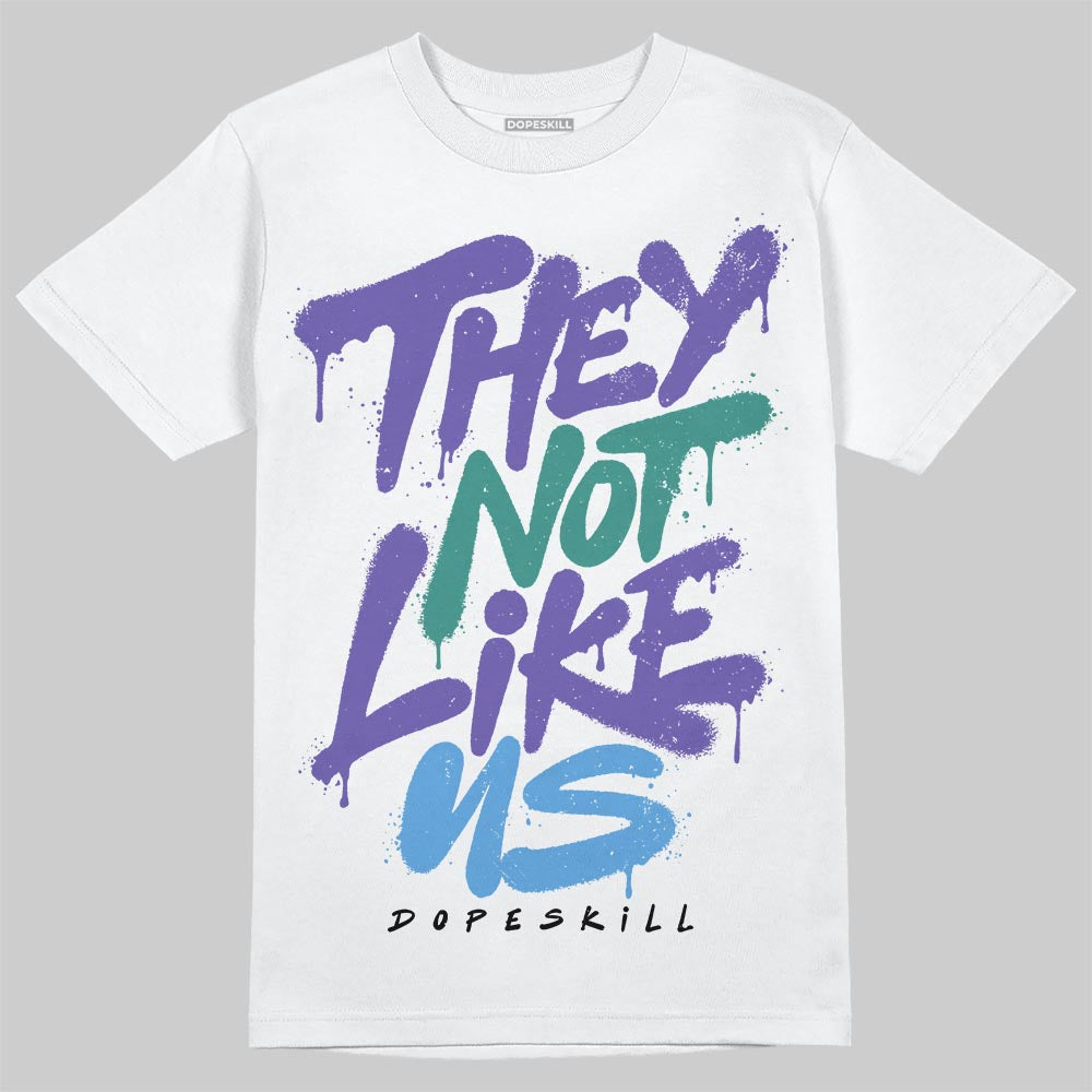 Jordan 5 OG “Grape” DopeSkill T-Shirt They Not Like Us Graphic Streetwear - White