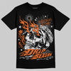 Orange, Black and White Sneakers DopeSkill T-Shirt Drip Season Graphic Streetwear - Black