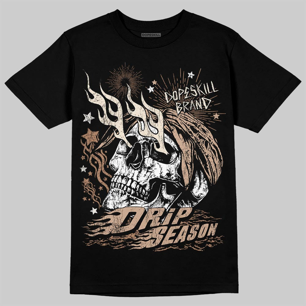 Jordan 4 Retro Cozy Girl DopeSkill T-Shirt Drip Season Graphic Streetwear - black