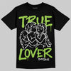 Neon Green Sneakers DopeSkill T-Shirt True Lover Graphic Streetwear - Black