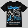 Jordan 1 High OG “UNC” Reimagined DopeSkill T-Shirt Broken Bones Graphic Streetwear - Black