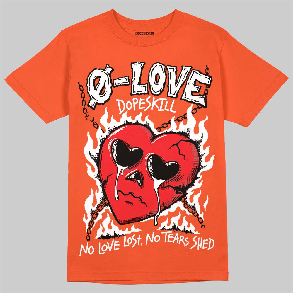 Jordan 1 Retro High OG Shattered Backboard (2025) DopeSkill T-Shirt Crying Heart Graphic Streetwear - Orange