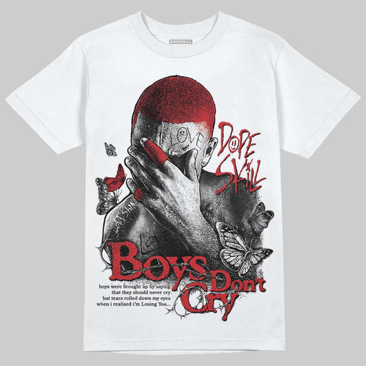 Jordan 4 OG “White Cement” DopeSkill T-Shirt Boys Don't Cry Graphic Streetwear - White