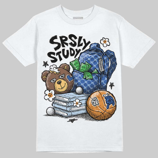 Awake NY x Jordan 5 Retro 'Black Racer Blue' DopeSkill T-Shirt SRSLY Study Graphic Streetwear - White