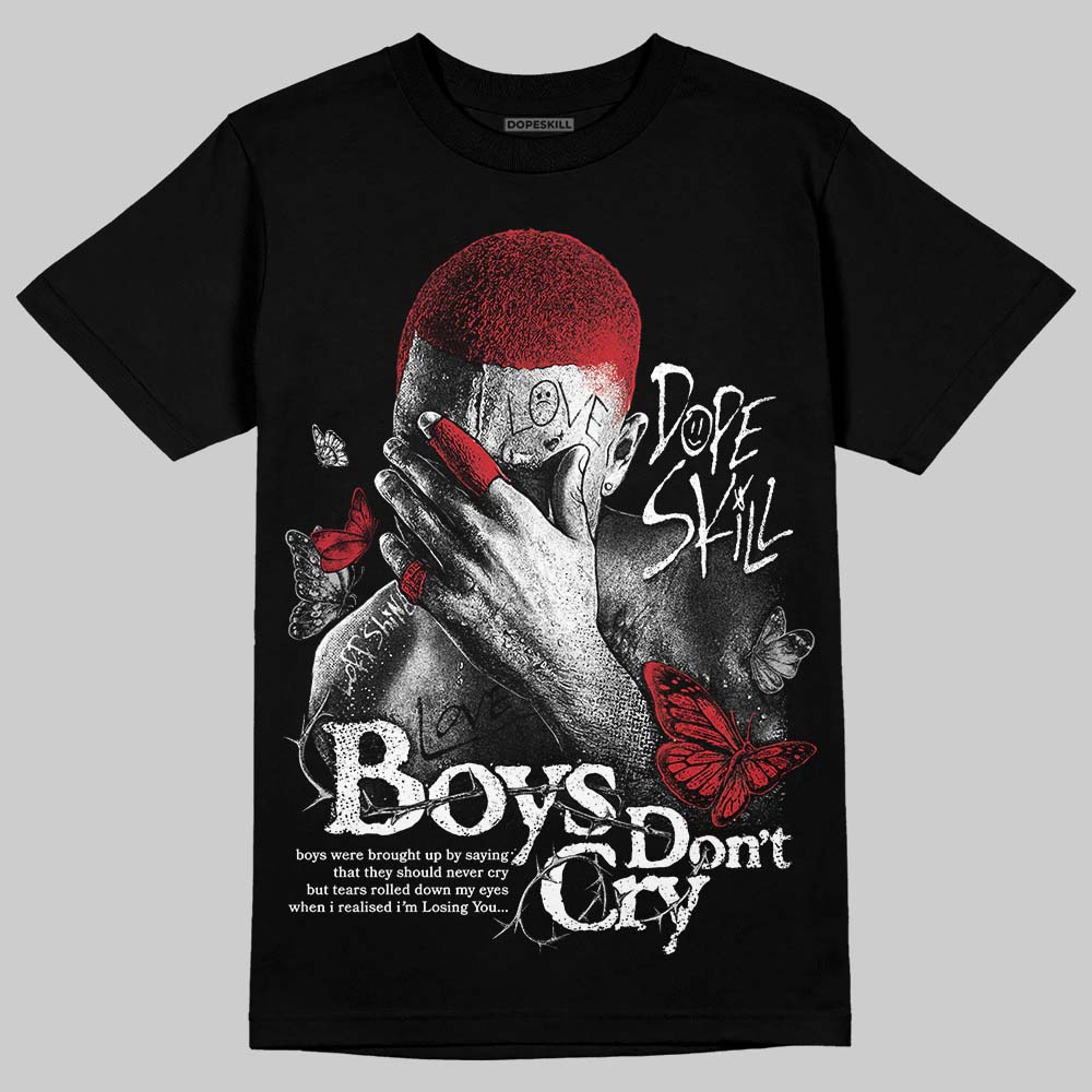 Jordan 4 OG “White Cement” DopeSkill T-Shirt Boys Don't Cry Graphic Streetwear - Black