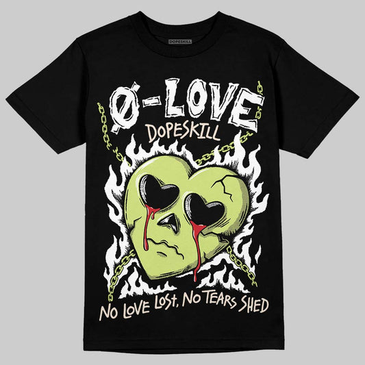 Jordan 5 “Luminous Green” DopeSkill T-Shirt Crying Heart Graphic Streetwear - Black