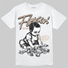 Jordan 4 Retro Cozy Girl DopeSkill T-Shirt Flexin' Graphic Streetwear - White