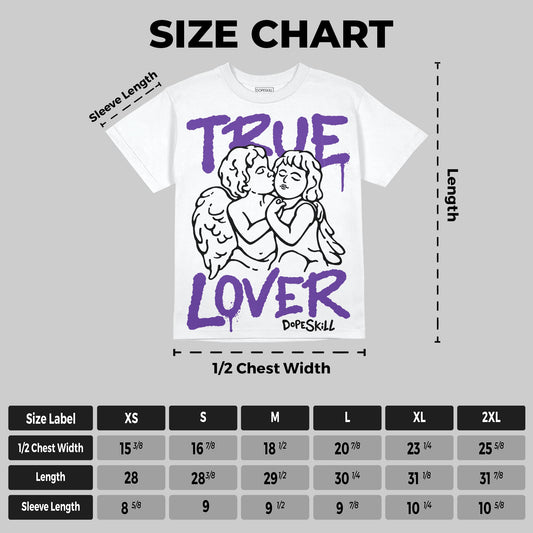 PURPLE Collection DopeSkill Oversize Print T-Shirt True Lover Graphic