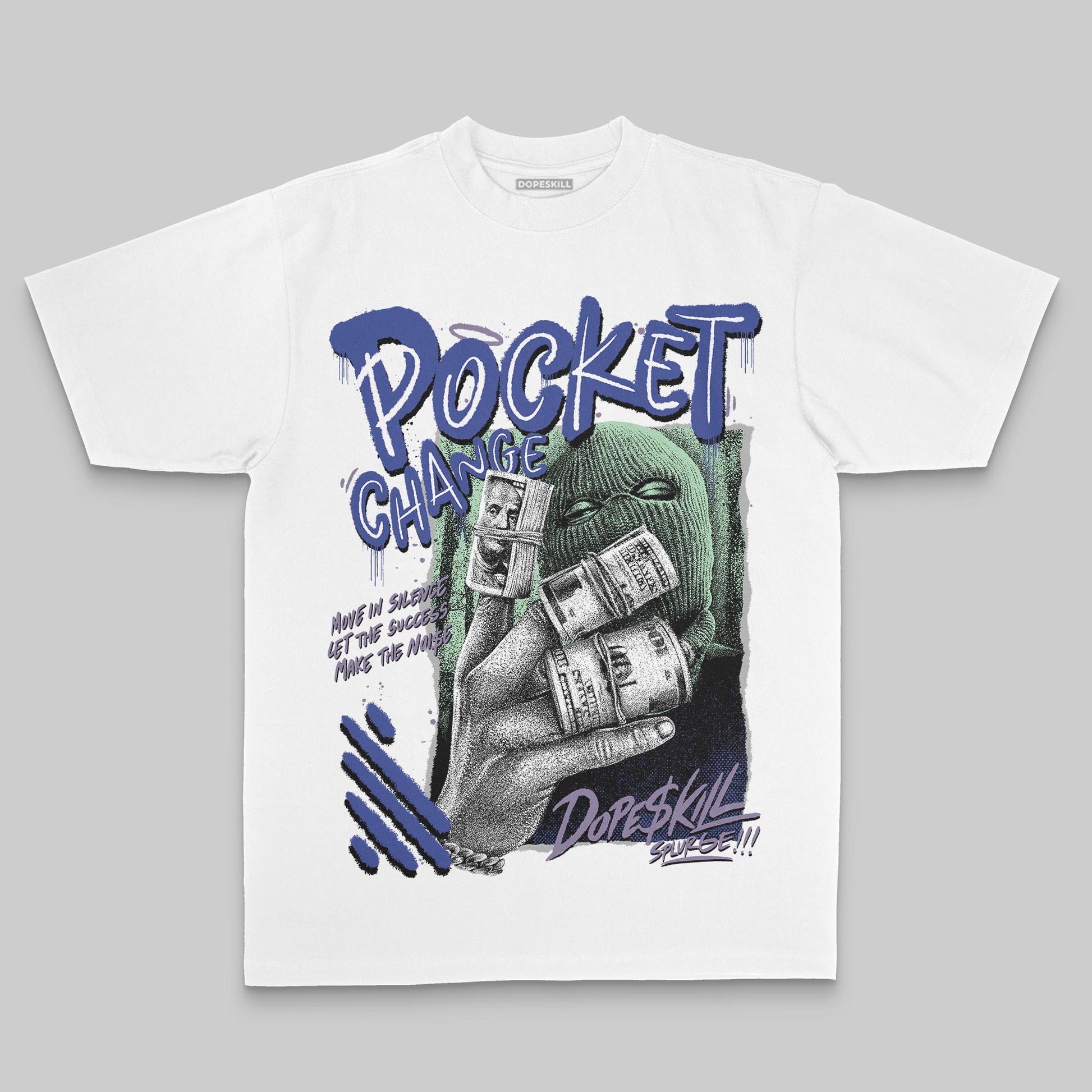 Jordan 1 Retro Low OG Zion Williamson Voodoo Alternate DopeSkill Premium T-Shirt Pocket Change Graphic Streetwear - White