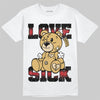 Jordan 4 Retro “Pizza” DopeSkill T-Shirt Love Sick Graphic Streetwear - White