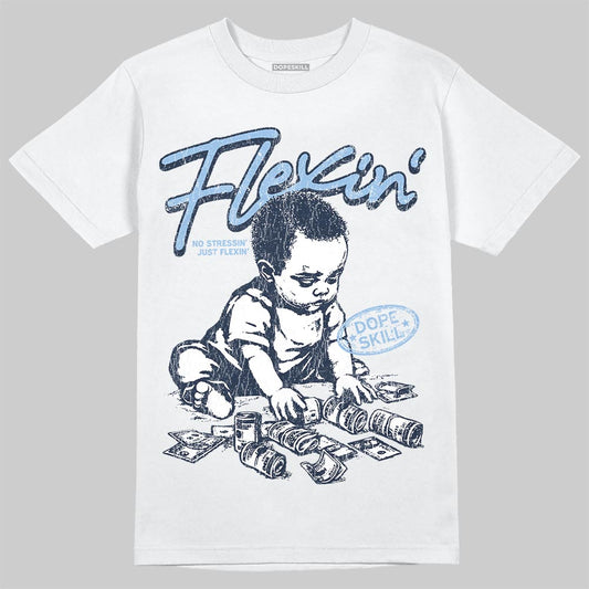 Asics Gel-Cumulus 16 Wash/Independence Blue DopeSkill T-Shirt Flexin' Graphic Streetwear - White