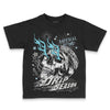 Jordan 4 Retro GS “Blue Chill” DopeSkill Toddler Kids T-shirt Drip Season Graphic Streetwear - Black