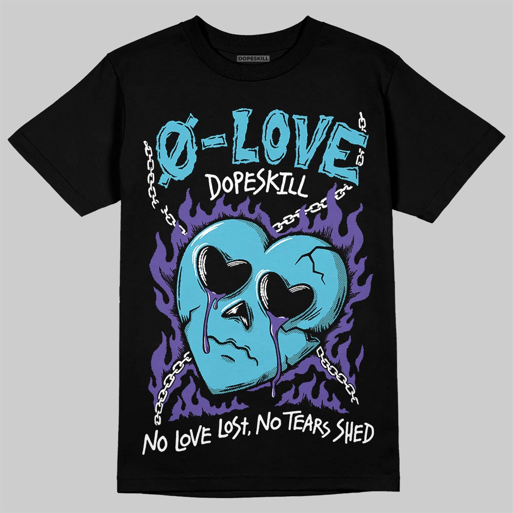 Jordan 8 Retro 'Aqua' 2025 DopeSkill T-Shirt Crying Heart Graphic Streetwear - Black