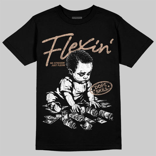 Jordan 4 Retro Cozy Girl DopeSkill T-Shirt Flexin' Graphic Streetwear - black