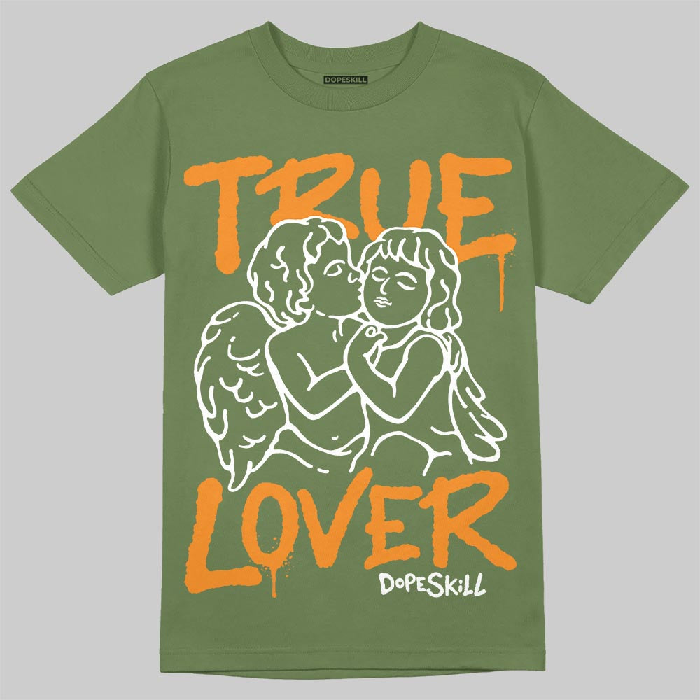 Olive Sneakers DopeSkill T-Shirt True Lover Graphic Streetwear - Military Green