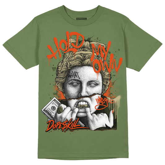 Olive Sneakers DopeSkill Olive T-shirt Hold My Own Graphic Streetwear